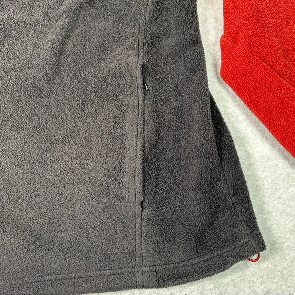 Columbia Men's Fleece Jacket Red‎ Black Full Zip Warm Outdoor XL - Picture 2 of 5